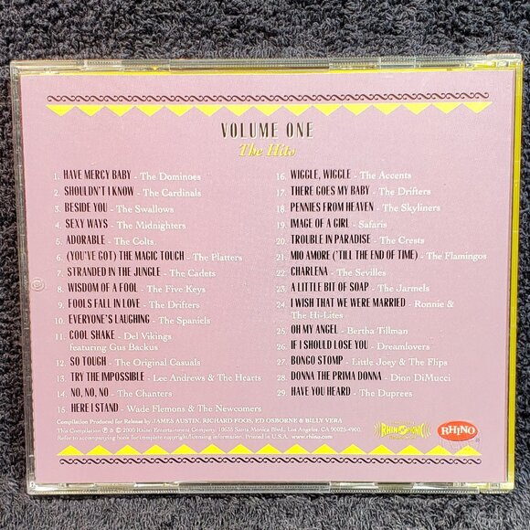 VINTAGE DOO WOP COMPACT DISC BOX SET ( NUMBER 3 ) WITH 101 MUSIC SELECTIONS - Picture 5 of 11